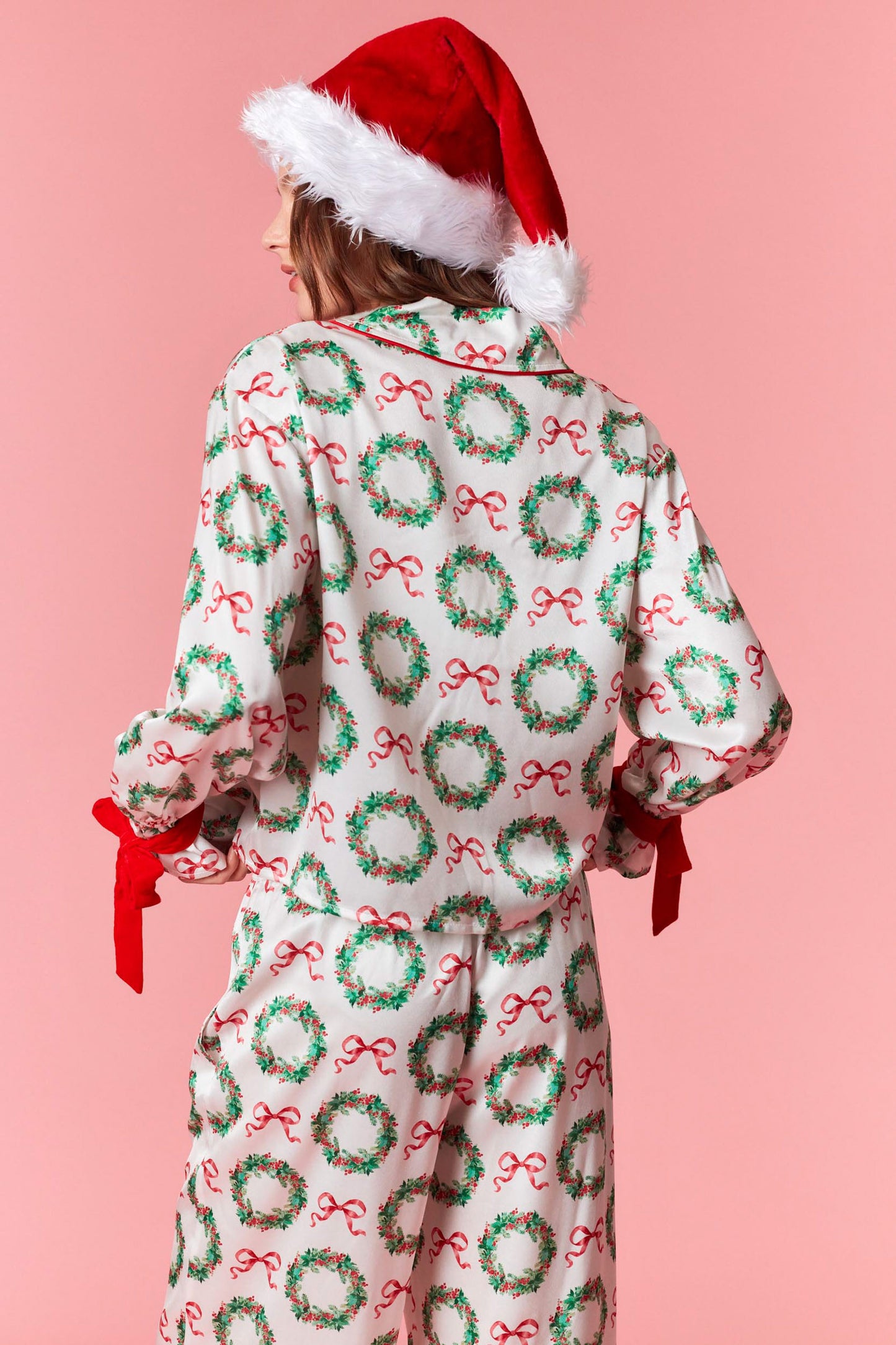 Christmas Satin Pj Set