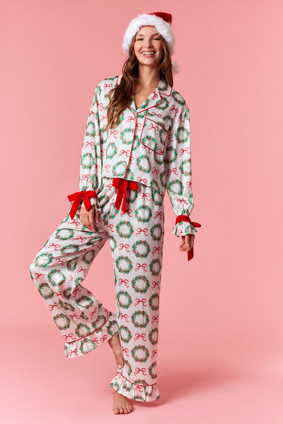 Christmas Satin Pj Set