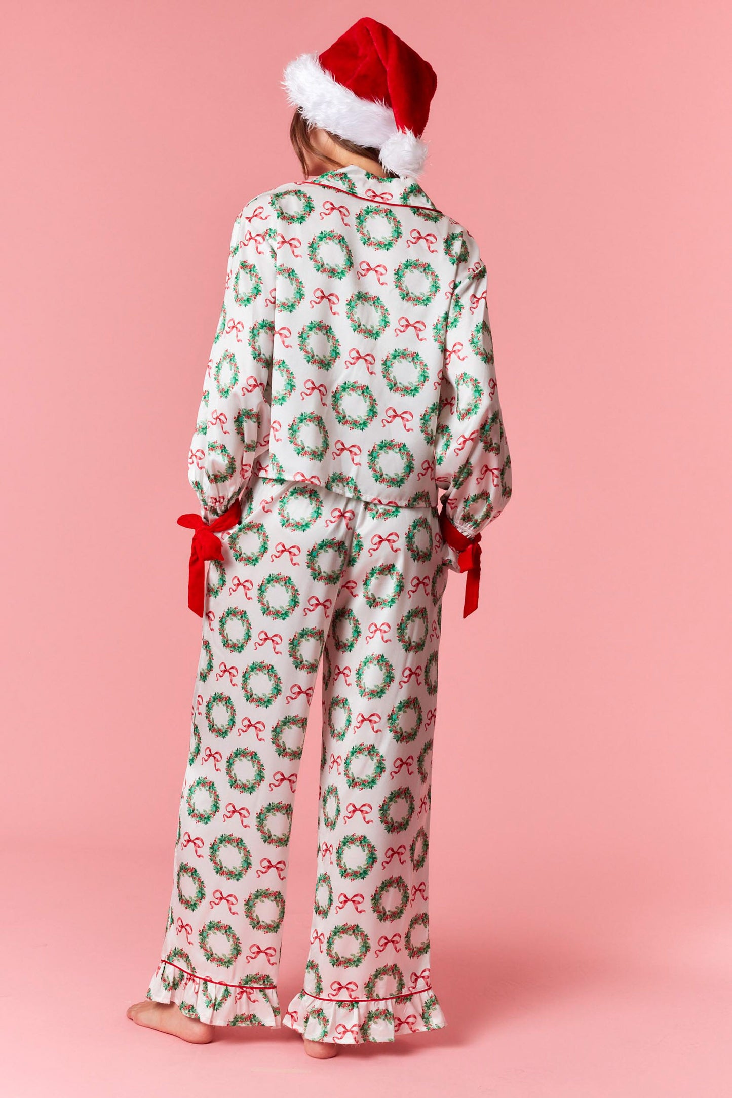 Christmas Satin Pj Set