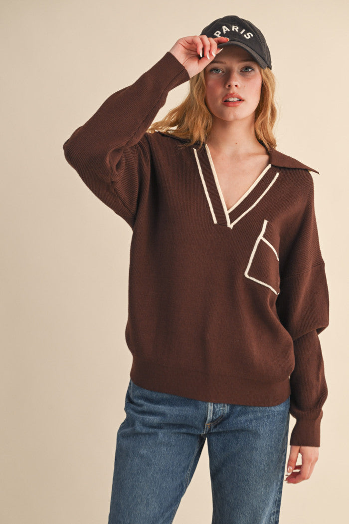 The CoCo Club V-Neck Sweater (PRE-ORDER - AVAILABLE 10/24)