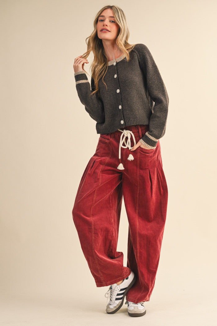 The Cocoa Button Sweater Cardigan